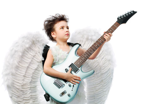 Kid Cupid with Guitar